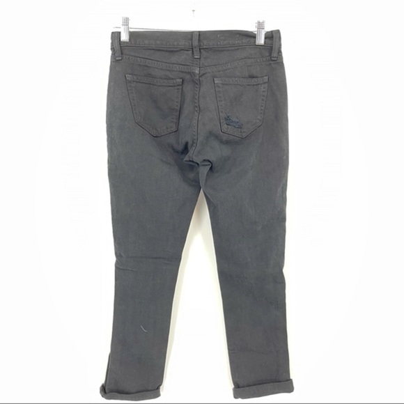 GAP‎ 1969 Distressed Destroyed Black Girlfriend jeans 25R - Picture 8 of 8